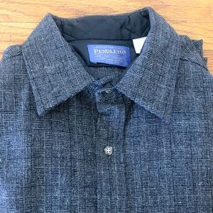 Pendleton - 100% Wool Shirt w/ Elbow Patches